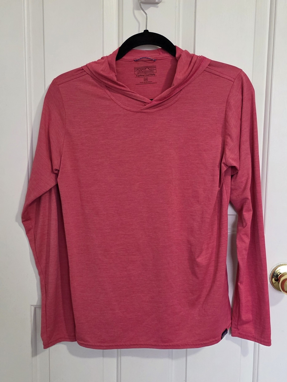 Patagonia Women's Pink Hooded Long-Sleeve Top
